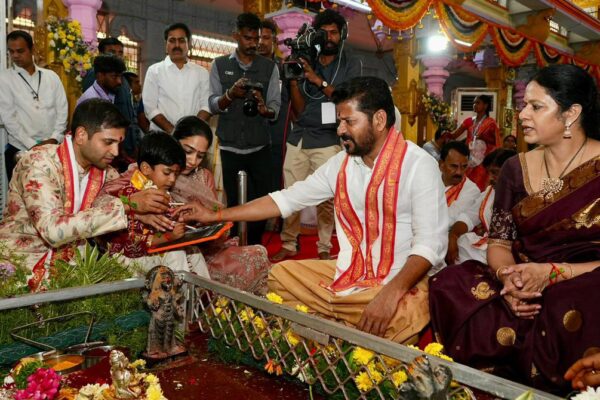CM at Basara Temple