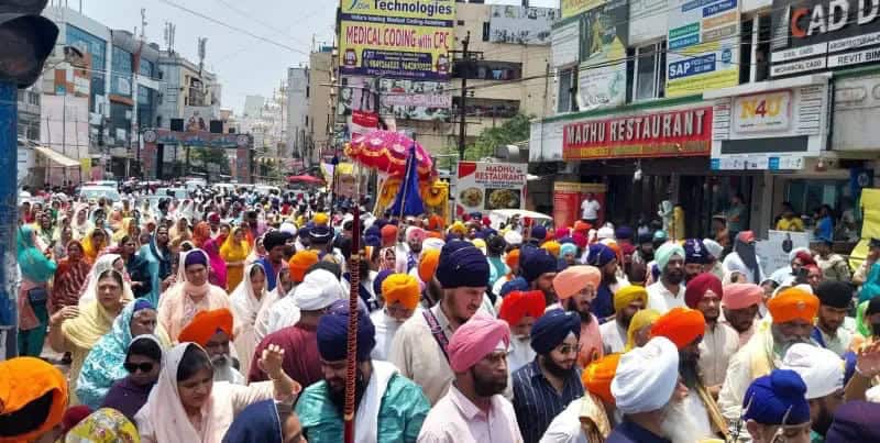 Hyderabad Sikhs Celebrate Vaisakhi with Grand Nagar Keertan and Devotion