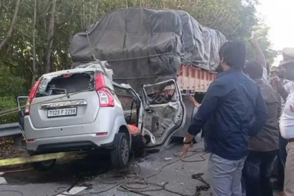 orr accident hyderabad