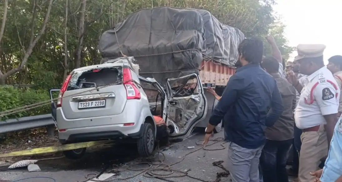 orr accident hyderabad