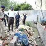 Hydraa Commissioner with Traffic Police