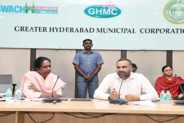 District Election Officer RV Karnan in Hyderabad